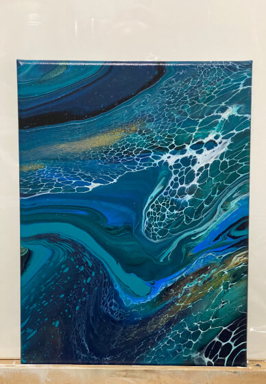 Fluid Art Painting Class: Swipe, Cells and Lacing