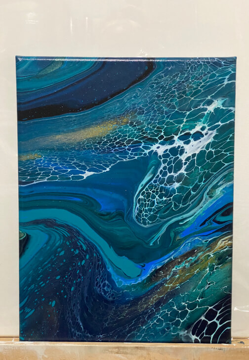 Fluid Art Painting Class: Swipe, Cells and Lacing
