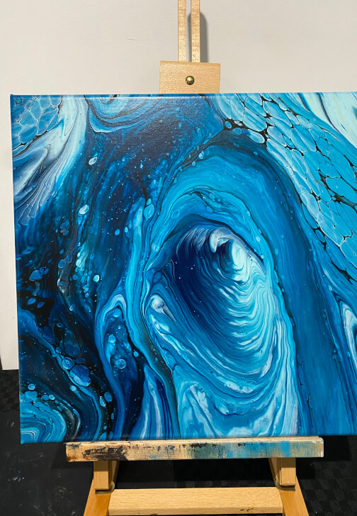 Fluid Art Painting Class: Swipe, Cells and Lacing