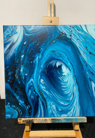 Fluid Art Painting Class: Swipe, Cells and Lacing