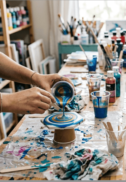 Fluid Art: Stress-Release Workshop