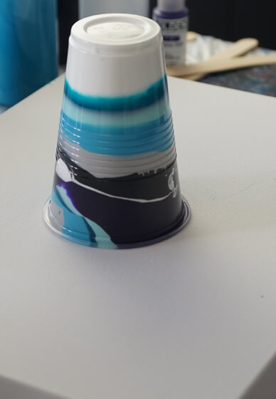 Fluid Art Workshop: Flip Cup and Swipe with Silicone Oil