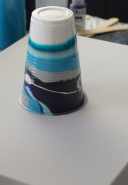 Fluid Art Workshop: Flip Cup and Swipe with Silicone Oil