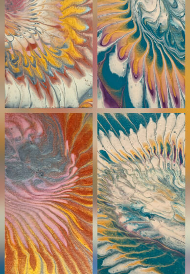 Fluid Art Workshop: Fun Patterns - Objects, Balloons, Dip