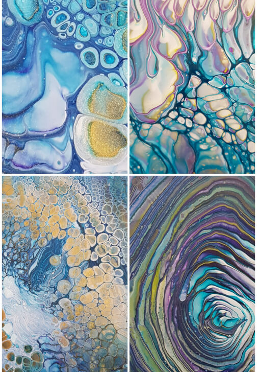 Fluid Art Workshop: Pearl and Cloud Pour