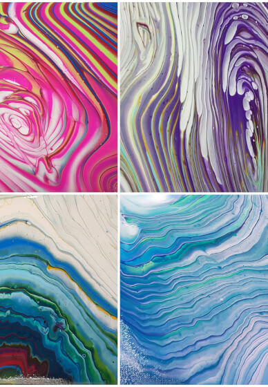 Fluid Art Workshop: Super 3 Styles in 1 Class