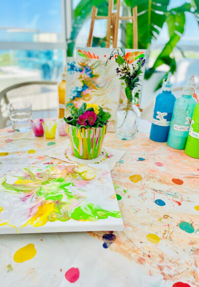 Fluid Pouring Art Workshop - Kids