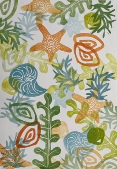 Foam Block Printing Class