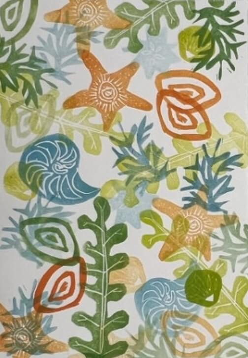 Foam Block Printing Class