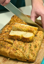 Focaccia and Antipasto Vegetables Cooking Class