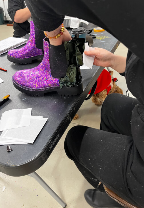 Foil Me Fabulous: Up-cycled Shoe Foiling Workshop