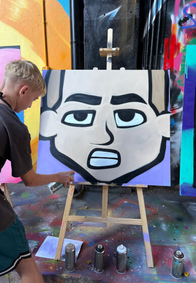 Freehand Street Art Class for Kids