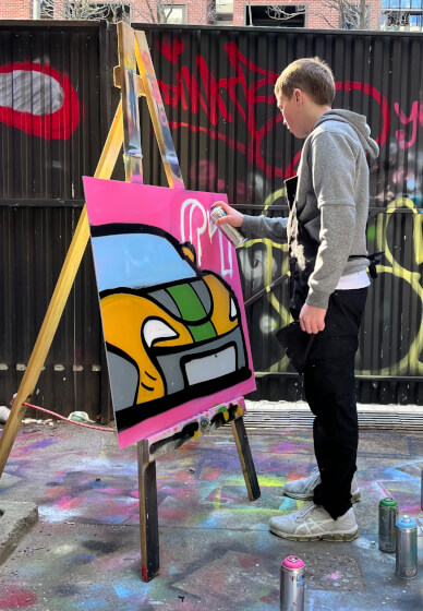 Freehand Street Art Class for Kids