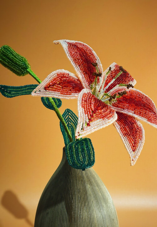 French Beaded Rose Workshop