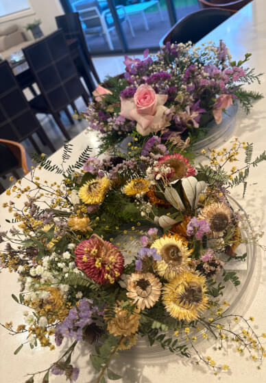 Fresh and Dried Floral Centrepiece Workshop