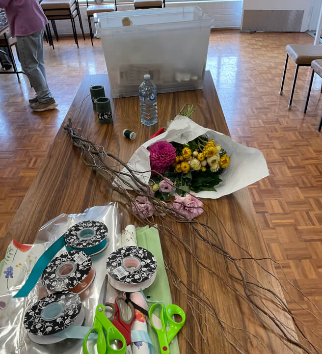 Fresh Floral Bouquet Workshop with a Twist