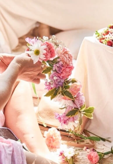 Fresh Flower Crown Workshop