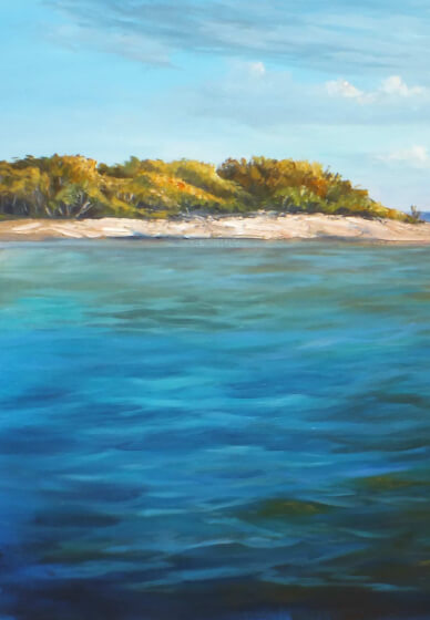 Full Day Oil Painting Class: Tropical Beach Scenery