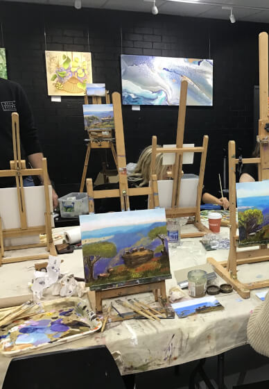 Full Day Oil Painting Class: Tropical Beach Scenery