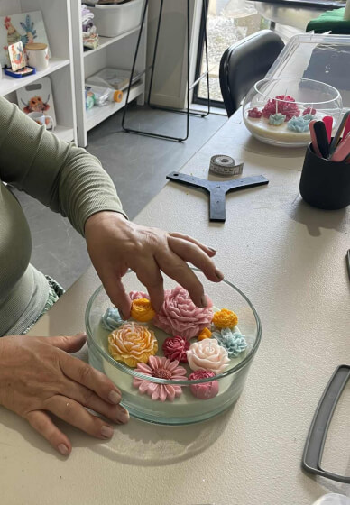 Floral Candle Bowl Making Workshop for Beginners