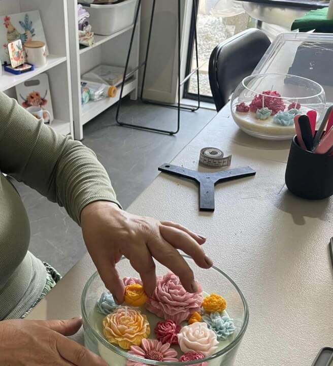 Floral Candle Bowl Making Workshop for Beginners