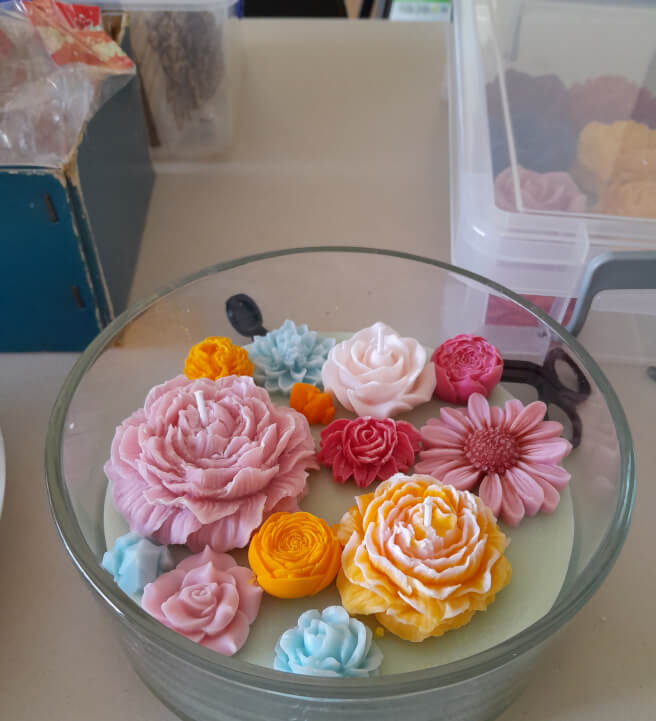 Floral Candle Bowl Making Workshop for Beginners