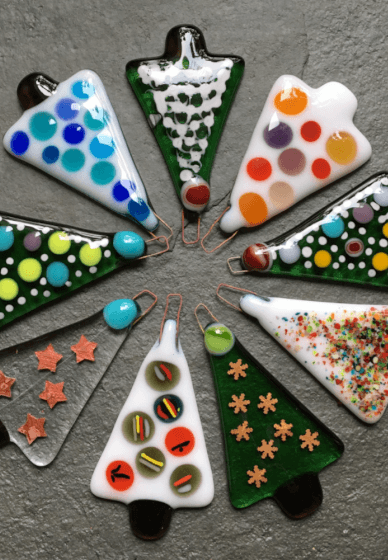 Fused Glass Christmas Ornaments Workshop