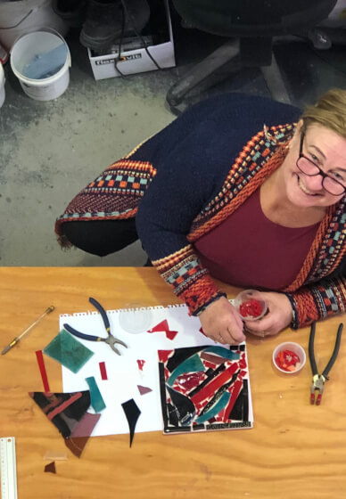 Fused Glass Coral Platter Workshop: for Beginners
