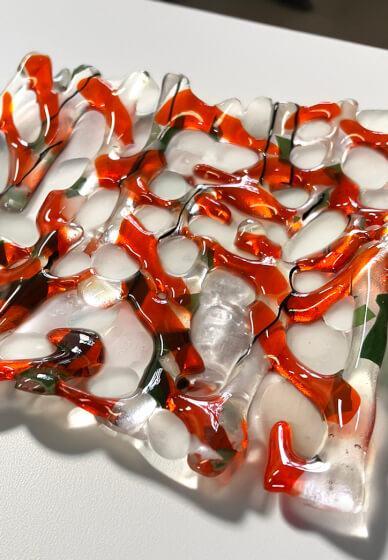 Fused Glass Coral Platter Workshop: for Beginners