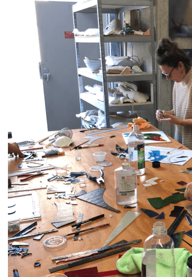 Fused Glass Coral Platter Workshop: for Beginners