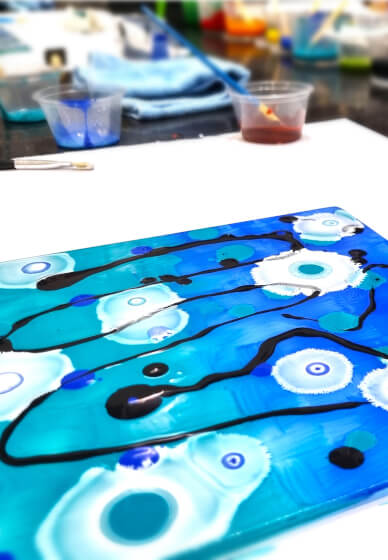 Fused Glass Enamel Painting Workshop for Beginners