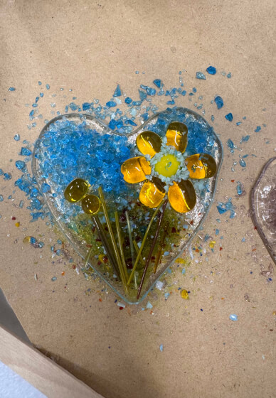Fused Glass Heart Workshop