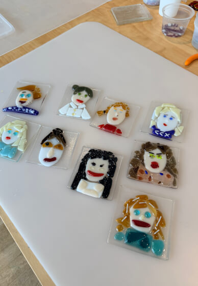 Fused Glass Portrait Tile Class