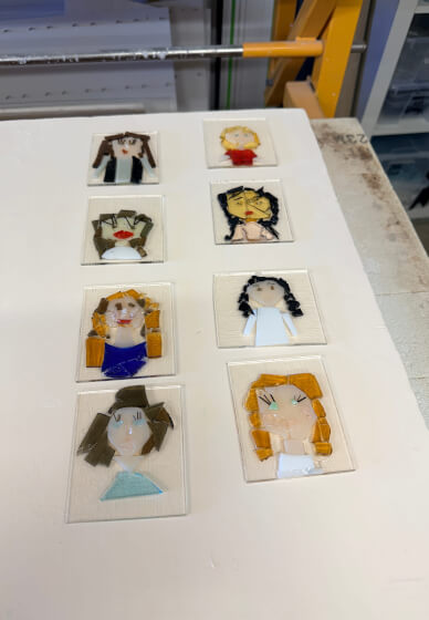 Fused Glass Portrait Tile Class