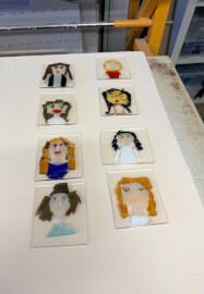 Fused Glass Portrait Tile Class