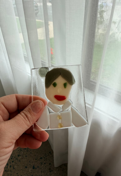 Fused Glass Portrait Tile Class