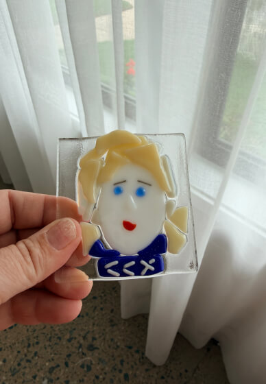 Fused Glass Portrait Tile Class