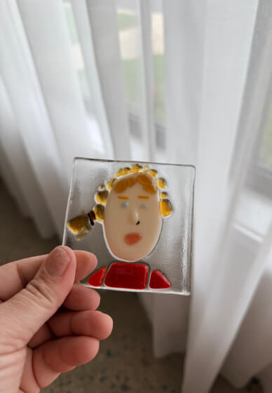 Fused Glass Portrait Tile Class