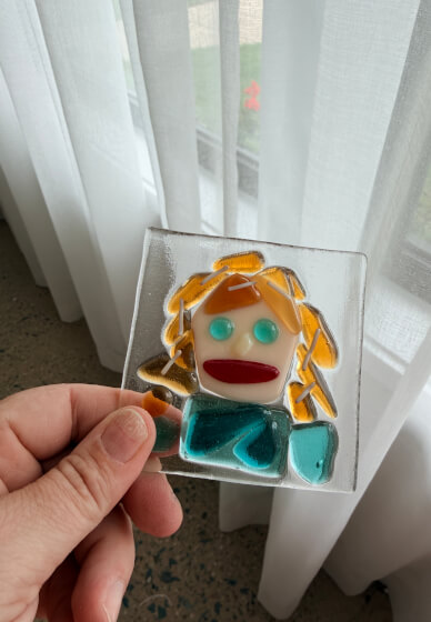 Fused Glass Portrait Tile Class