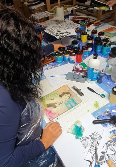 Gel Printing Workshop: Image Transfer
