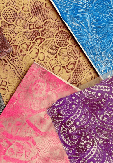 Vintage Gel Printing with Crystal and Lace Workshop