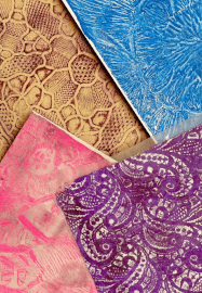Vintage Gel Printing with Crystal and Lace Workshop