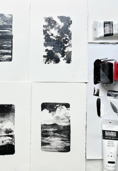 Gelli Plate Printmaking Workshop: Landscapes in Acrylic