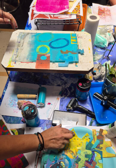 Gelli Printing Workshop: Abstract Patterns in Depth