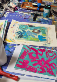 Gelli Printing Workshop: Abstract Patterns in Depth