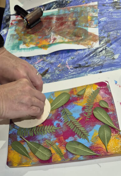 Gelli Printing Workshop: Nature and Botanicals in Depth