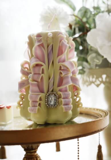 German Vintage Style Carved Candle Making Workshop