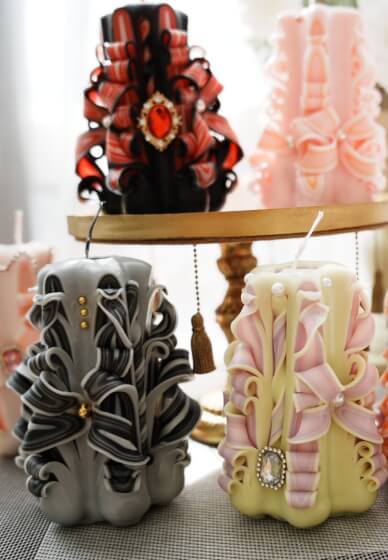 German Vintage Style Carved Candle Making Workshop