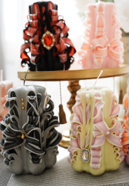 German Vintage Style Carved Candle Making Workshop