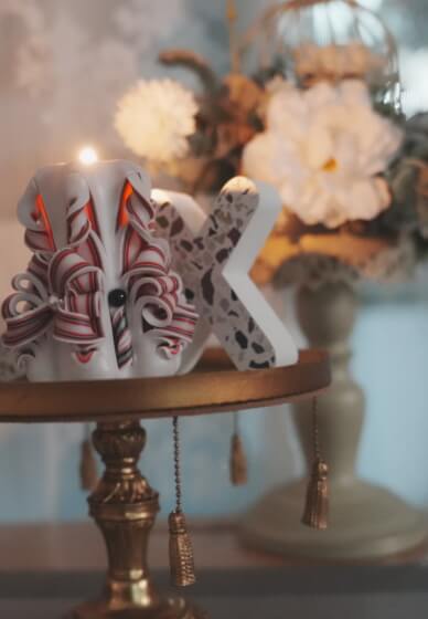 German Vintage Style Carved Candle Making Workshop